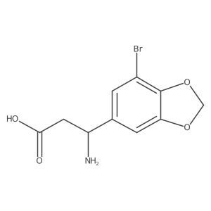I(2)-Amino-7-bromo-1,3-benzodioxole-5-propanoic acid结构式