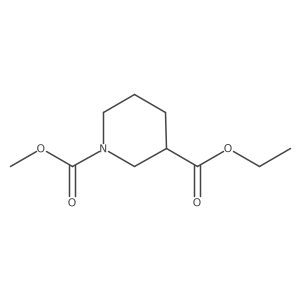 3-Ethyl 1-methyl piperidine-1,3-dicarboxylate结构式