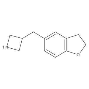 3-((2,3-Dihydrobenzofuran-5-yl)methyl)azetidine Structure