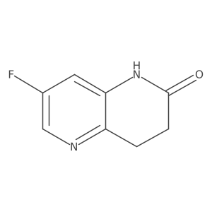 7-fluoro-3,4-dihydro-1,5-naphthyridin-2(1H)-one结构式