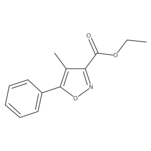 Ethyl 4-methyl-5-phenyl-3-isoxazolecarboxylate Structure