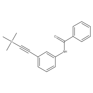 N-(3-trimethylsilanylethynyl-phenyl)-benzamide结构式