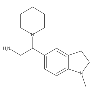 2-(1-Methyl-2,3-dihydro-1H-indol-5-YL)-2-(piperidin-1-YL)ethan-1-amine结构式