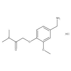 2-[4-(aminomethyl)-2-methoxyphenoxy]-N,N-dimethylacetamide hydrochloride结构式