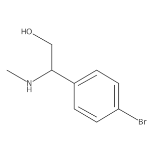 2-(4-Bromophenyl)-2-(methylamino)ethan-1-ol Structure
