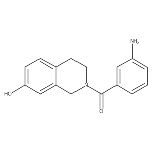 (3-Aminophenyl)(3,4-dihydro-7-hydroxy-2(1H)-isoquinolinyl)methanone Structure