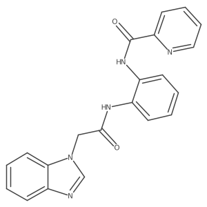N-(2-(2-(1H-benzo[d]imidazol-1-yl)acetamido)phenyl)picolinamide Structure