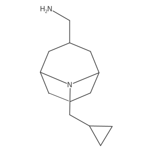 [9-(Cyclopropylmethyl)-9-azabicyclo[3.3.1]nonan-3-yl]methanamine Structure