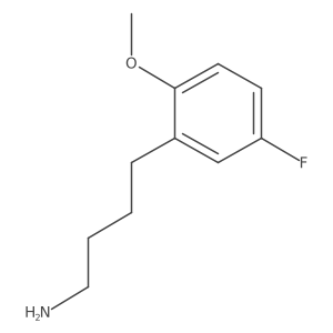 4-(5-Fluoro-2-methoxyphenyl)butan-1-amine结构式