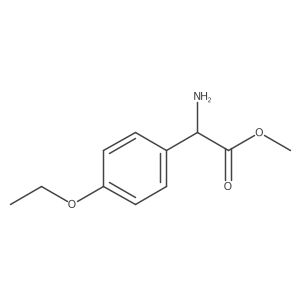 Methyl 2-amino-2-(4-ethoxyphenyl)acetate结构式