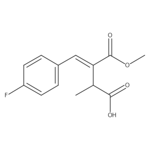 (Z)-3-(methoxycarbonyl)-4-(4-fluorophenyl)-2-methylbut-3-enoic acid结构式
