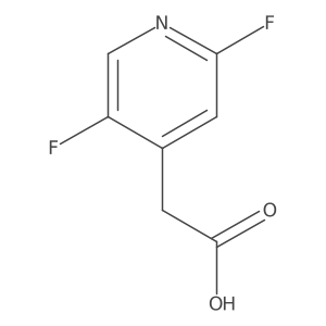 2,5-Difluoro-4-pyridineacetic acid Structure