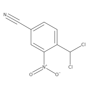 4-(Dichloromethyl)-3-nitrobenzonitrile Structure