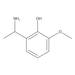2-(1-Aminoethyl)-6-methoxyphenol结构式