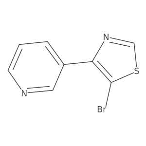 3-(5-Bromo-4-thiazolyl)pyridine Structure