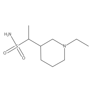 1-(1-Ethylpiperidin-3-yl)ethane-1-sulfonamide Structure