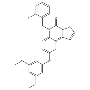 N-(3,5-dimethoxyphenyl)-2-{3-[(2-fluorophenyl)methyl]-2,4-dioxo-1H,2H,3H,4H-thieno[3,2-d]pyrimidin-1-yl}acetamide Structure