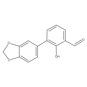 2-Formyl-6-(3,4-methylenedioxyphenyl)phenol Structure