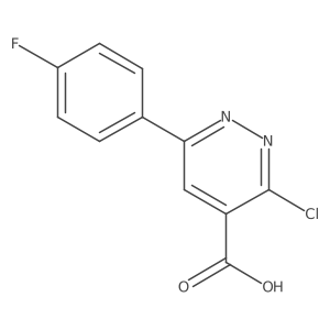 3-Chloro-6-(4-fluorophenyl)pyridazine-4-carboxylic acid Structure