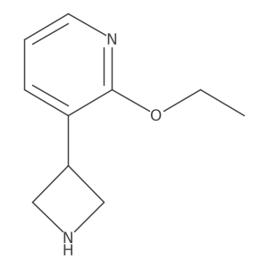 Pyridine, 3-(3-azetidinyl)-2-ethoxy- Structure