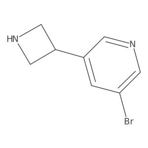 3-(Azetidin-3-yl)-5-bromopyridine结构式