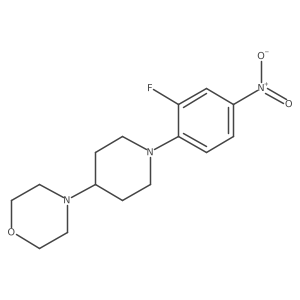 4-(1-(2-Fluoro-4-nitrophenyl)piperidin-4-yl)morpholine Structure