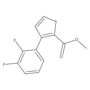 2-Thiophenecarboxylic acid, 3-(2,3-difluorophenyl)-, methyl ester Structure