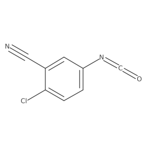 2-Chloro-5-isocyanatobenzonitrile结构式