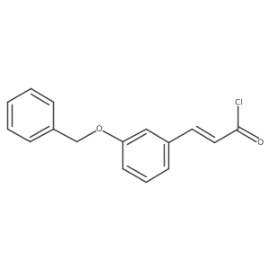(2E)-3-[3-(benzyloxy)phenyl]acryloyl chloride Structure