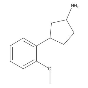 3-(2-Methoxyphenyl)cyclopentanamine Structure