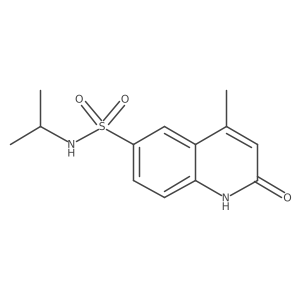 N-Isopropyl-4-methyl-2-oxo-1,2-dihydroquinoline-6-sulfonamide结构式