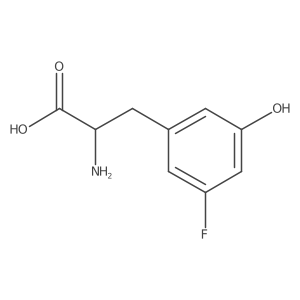 (R)-2-Amino-3-(3-fluoro-5-hydroxyphenyl)propanoicacidhcl Structure