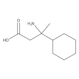3-Amino-3-cyclohexylbutanoic acid结构式