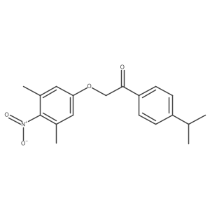 2-(3,5-Dimethyl-4-nitrophenoxy)-1-(4-isopropylphenyl)ethanone结构式