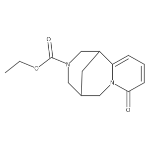 ethyl (1R,9R)-6-oxo-7,11-diazatricyclo[7.3.1.02,7]trideca-2,4-diene-11-carboxylate结构式