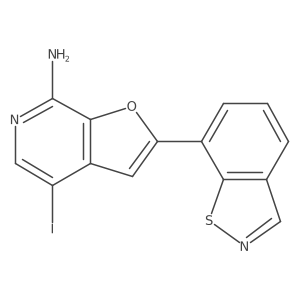 2-(1,2-Benzothiazol-7-yl)-4-iodofuro[2,3-c]pyridin-7-amine Structure
