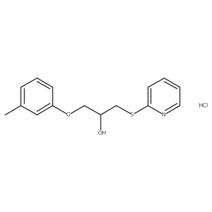 1-(Pyridin-2-ylthio)-3-(m-tolyloxy)propan-2-ol hydrochloride Structure