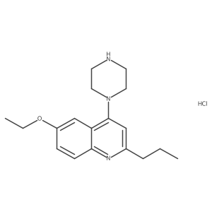 6-Ethoxy-4-(piperazin-1-yl)-2-propylquinoline hydrochloride结构式