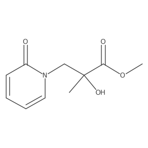 Methyl 2-hydroxy-2-methyl-3-(2-oxo-1,2-dihydropyridin-1-yl)propanoate Structure
