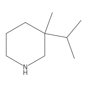 3-Methyl-3-(propan-2-yl)piperidine结构式