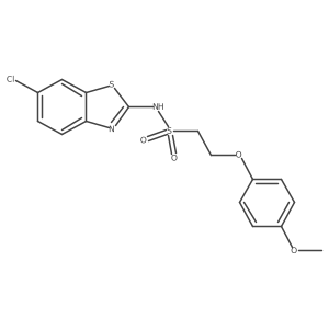 N-(6-chlorobenzo[d]thiazol-2-yl)-2-(4-methoxyphenoxy)ethanesulfonamide Structure