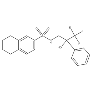 N-(3,3,3-trifluoro-2-hydroxy-2-phenylpropyl)-5,6,7,8-tetrahydronaphthalene-2-sulfonamide Structure