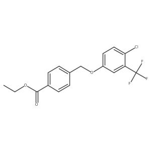 Ethyl 4-[[4-chloro-3-(trifluoromethyl)phenoxy]methyl]benzoate Structure