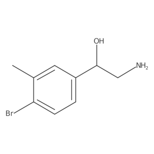 2-Amino-1-(4-bromo-3-methylphenyl)ethan-1-ol Structure