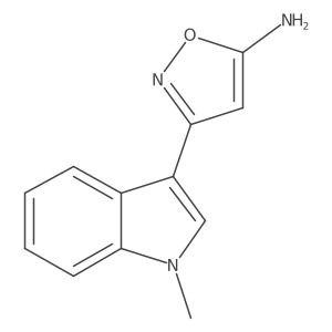 3-(1-methyl-1H-indol-3-yl)-1,2-oxazol-5-amine结构式