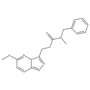 N-benzyl-3-(6-methoxy[1,2,4]triazolo[4,3-b]pyridazin-3-yl)-N-methylpropanamide结构式