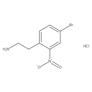 2-(4-Bromo-2-nitrophenyl)ethanamine;hydrochloride Structure