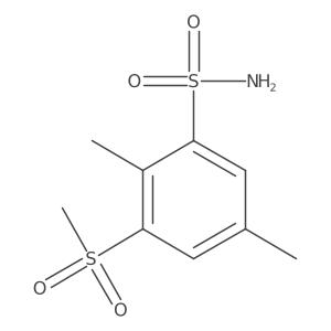 3-Methanesulfonyl-2,5-dimethylbenzene-1-sulfonamide Structure