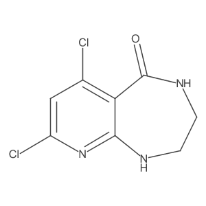 6,8-Dichloro-3,4-dihydro-1H-pyrido[2,3-e][1,4]diazepin-5(2H)-one Structure