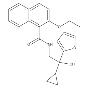N-(2-cyclopropyl-2-(furan-2-yl)-2-hydroxyethyl)-2-ethoxy-1-naphthamide Structure